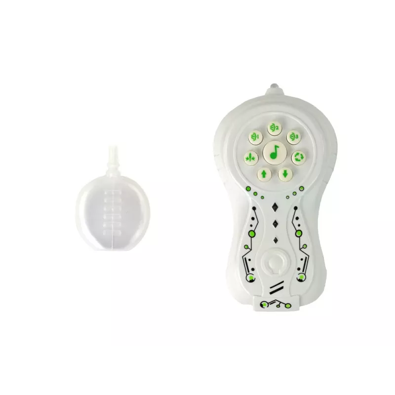 LEAN TOYS Grote op afstand bestuurbare RC spin, batterijgevoed, Wit en Grijs