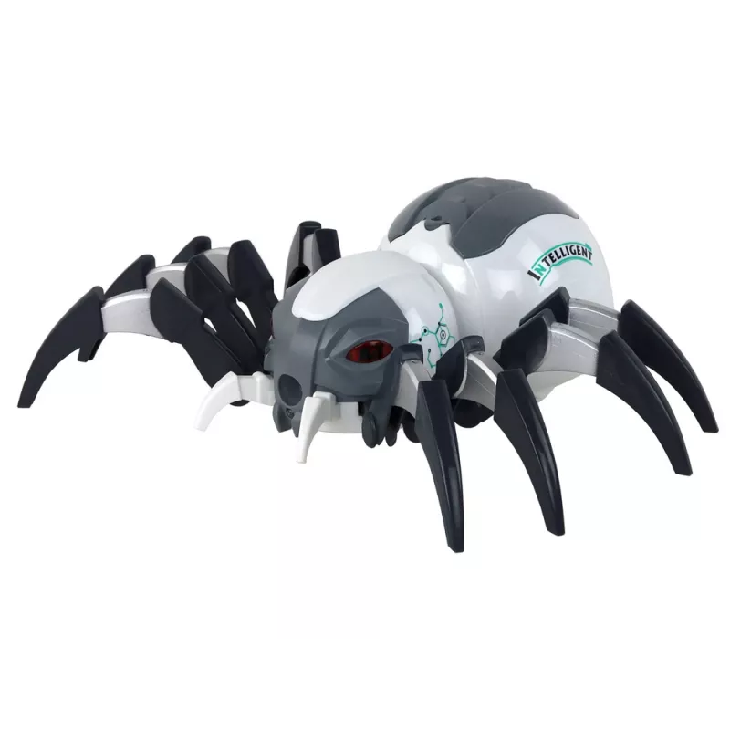 LEAN TOYS Grote op afstand bestuurbare RC spin, batterijgevoed, Wit en Grijs