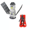 LEAN TOYS Grote ruimteset UFO raketten rover voertuigen ruimteschip alien 8 stuks