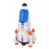 LEAN TOYS Grote ruimteset UFO raketten rover voertuigen ruimteschip alien 8 stuks