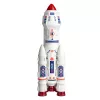 LEAN TOYS Grote ruimteset UFO raketten rover voertuigen ruimteschip alien 8 stuks