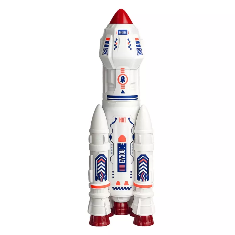 LEAN TOYS Grote ruimteset UFO raketten rover voertuigen ruimteschip alien 8 stuks