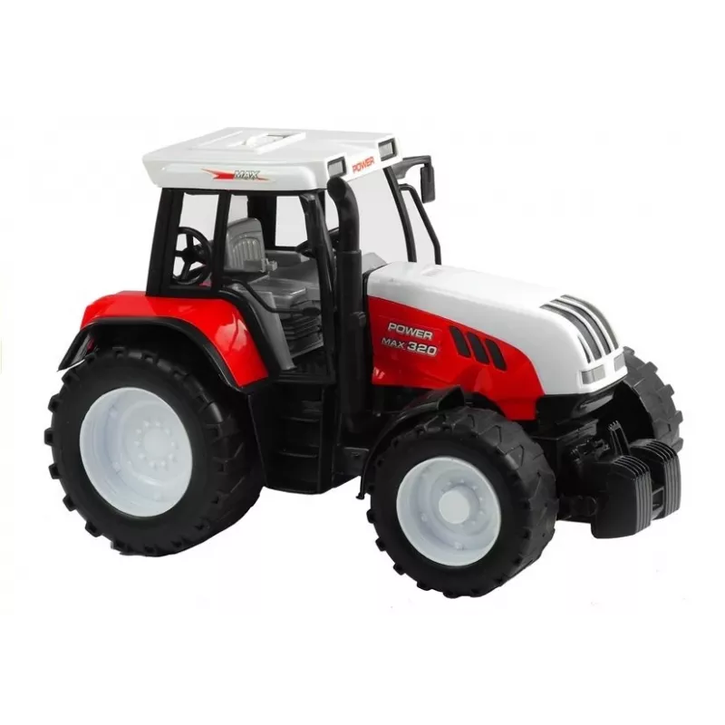 LEAN TOYS grote tractor met aanhanger, landbouwmachine, 65 cm