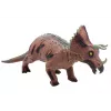 LEAN TOYS Grote Triceratops-dinosaurusfiguur met geluid 36 cm bruin