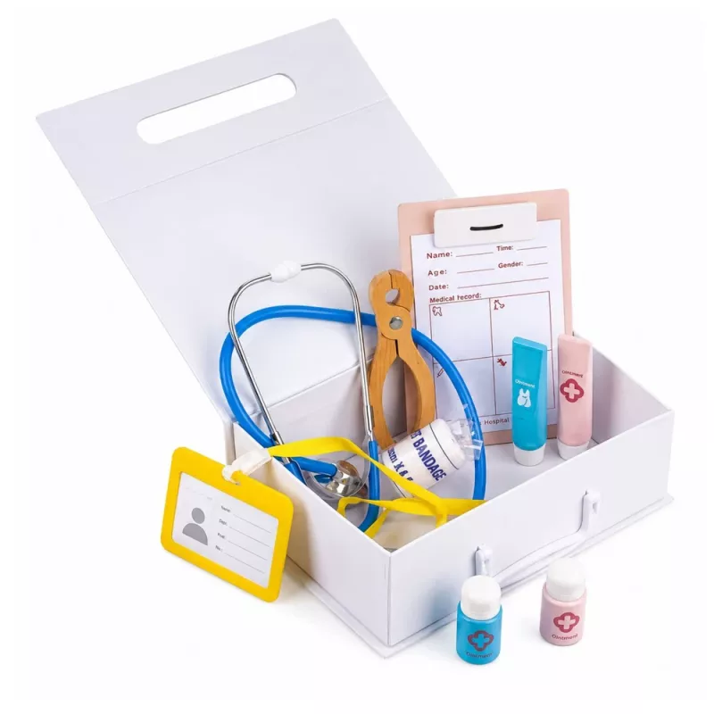 LEAN TOYS kleine doktersset - medische instrumenten - echte accessoires - 36 delen