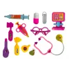 LEAN TOYS kleine dokter set koffer roze stethoscoop