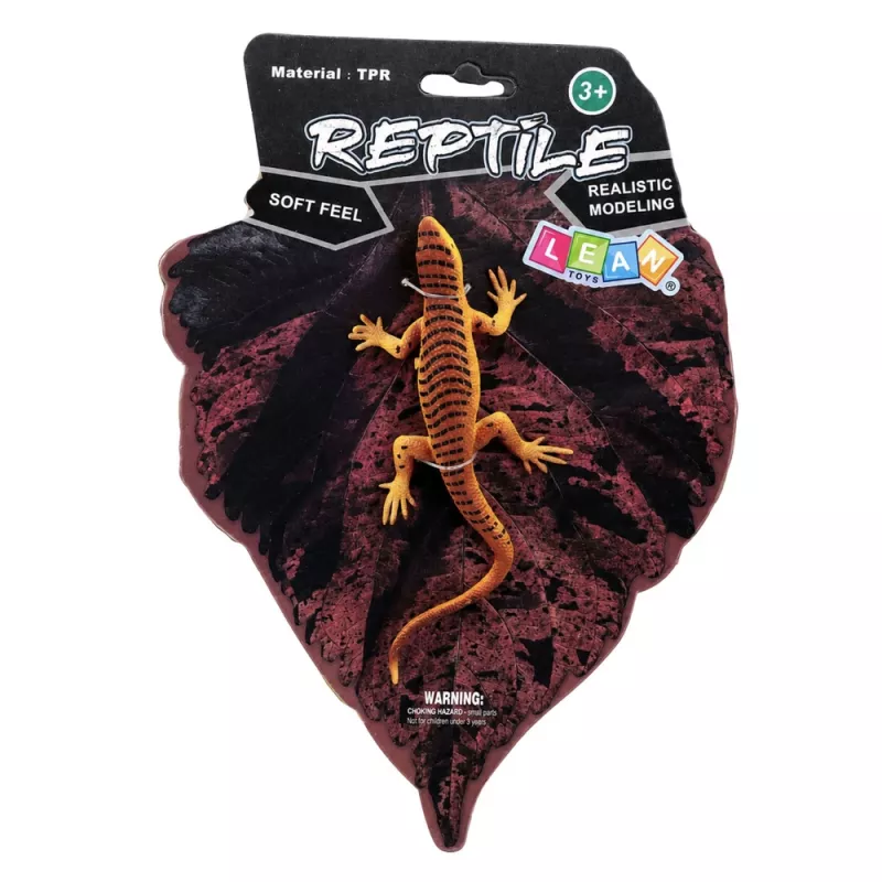LEAN TOYS hagedis vivipar rubberen figuur rekbaar realistisch 12,5 cm