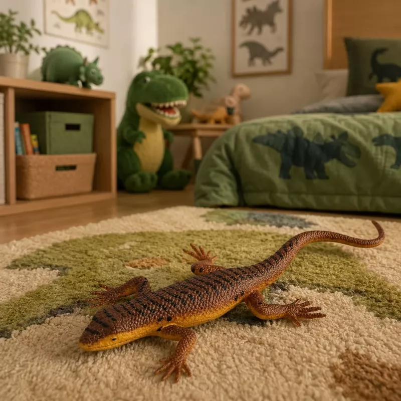 LEAN TOYS hagedis vivipar rubberen figuur rekbaar realistisch 12,5 cm