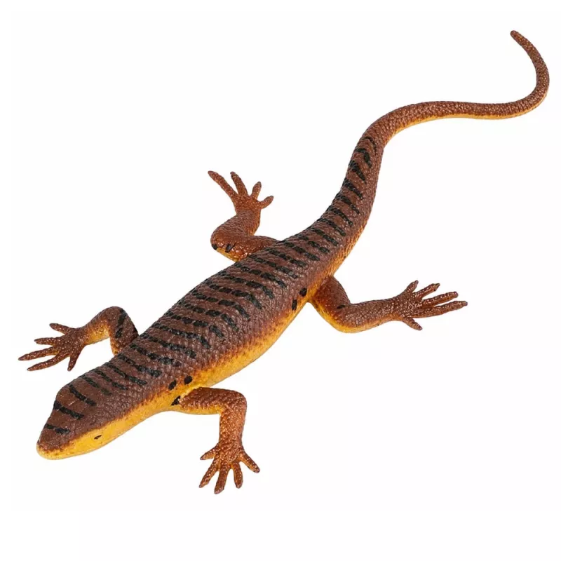 LEAN TOYS hagedis vivipar rubberen figuur rekbaar realistisch 12,5 cm