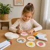 LEAN TOYS Magic 3D schuurpapier DIY houtpulp-schijven 20 stuks 6 cm