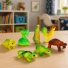 LEAN TOYS Magic Egg uitkomende dinosaurus in water ei wit 6,5 cm