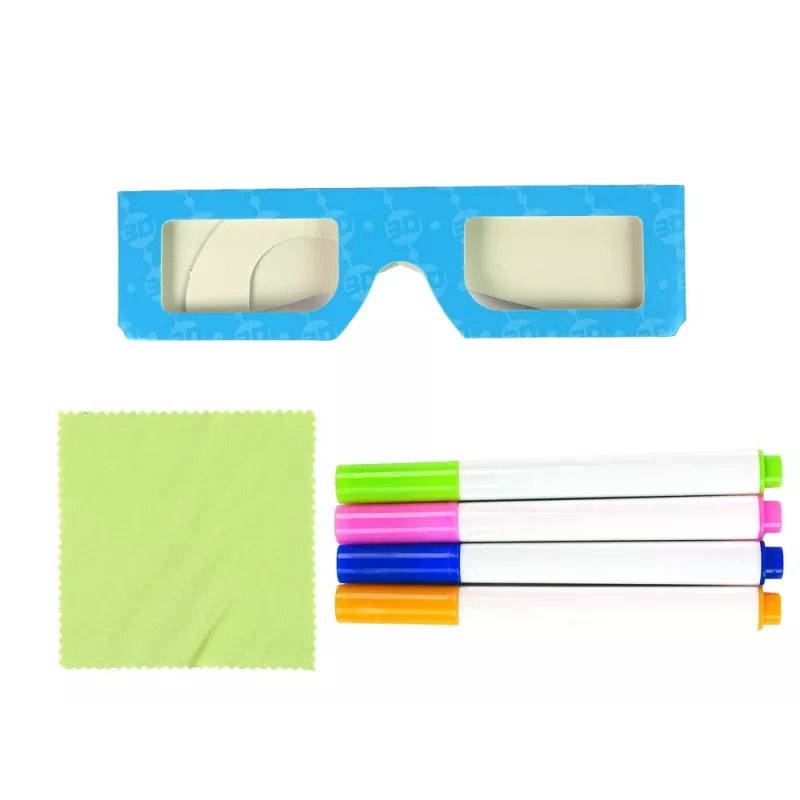LEAN TOYS magisch verlicht 3D whiteboard bril blauw