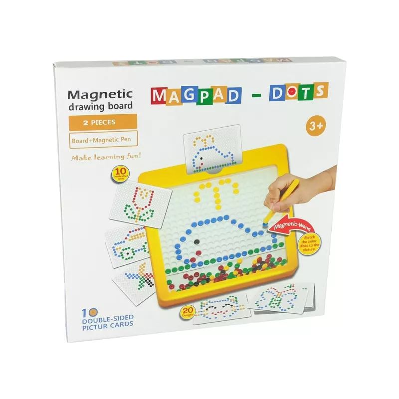 LEAN TOYS Magnetic Board 100 gele kralen