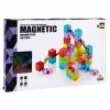 LEAN TOYS magnetische bouwstenen 60 stuks - kleurrijke kubus-knikkerbaan bouwset