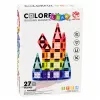 LEAN TOYS Magnetische constructieblokken 3D panelen Creatief STEM Bont 27 stuks