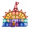 LEAN TOYS magnetische bouwstenen 3D-platen creatief STEM kleurrijk 85 stk.