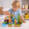 LEAN TOYS magnetische constructieblokken kubus vierkante wereld 3D 114 delen
