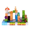 LEAN TOYS magnetische constructieblokken kubus vierkante wereld 3D 114 delen
