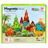 LEAN TOYS Magnetische Bouwstenen Dinosaurus Vulkaan 31 delen
