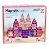 LEAN TOYS magnetische constructieblokken prinsessenslot roze 38 stuks