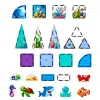 LEAN TOYS magnetische bouwstenen zeedieren oceaan 40 delen