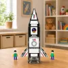 LEAN TOYS magnetische constructieblokken ruimtera ket figuren 26 stuks