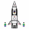 LEAN TOYS magnetische constructieblokken ruimtera ket figuren 26 stuks