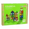 LEAN TOYS magnetische constructieblokken spoorset met STEM-ballen en dinosaurussen – 92 delen
