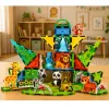 LEAN TOYS magnetische constructieblokken wilde dieren jungle ZOO 52 stuks
