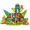 LEAN TOYS magnetische constructieblokken wilde dieren jungle ZOO 52 stuks