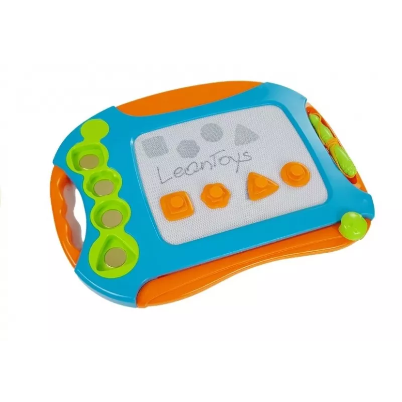 LEAN TOYS magnetisch tekenbord met geometrische stempels