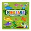 LEAN TOYS magnetisch puzzelboek dinosauriërs kleurrijke magneten 30 stuks