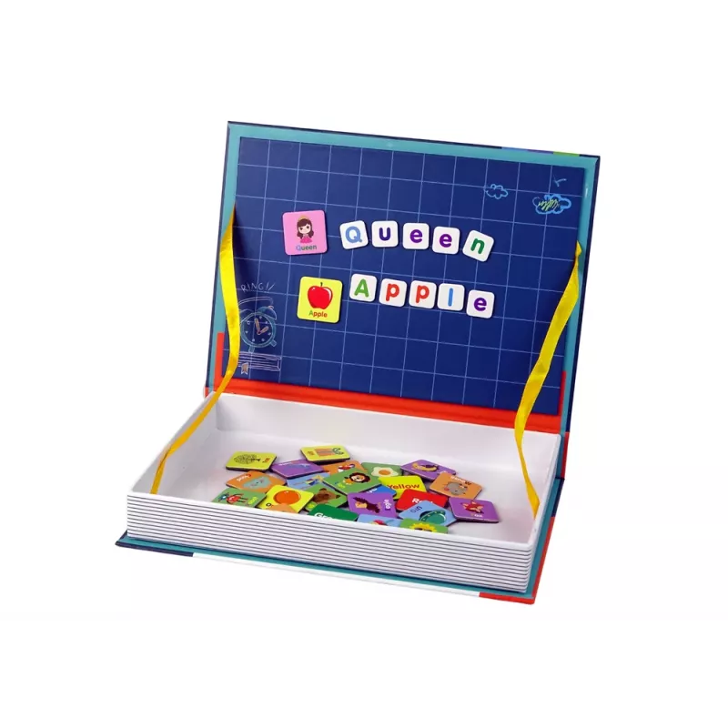 LEAN TOYS Magnetisch puzzelboek Engels alfabet afbeeldingen