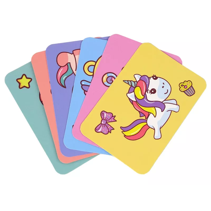LEAN TOYS magnetisch puzzelboek eenhoorns puzzels kaarten