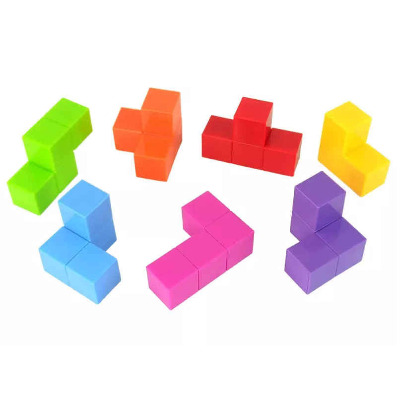 LEAN TOYS Magnetische Puzzelkubus Dubbelzijdige Kaarten 108 Uitdagingen