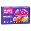 LEAN TOYS magneetpuzzel voertuigen educatief speelgoed vervoermiddelen set 30 delen