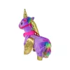 LEAN TOYS Mascotte paard interactieve eenhoorn paars gouden vleugels