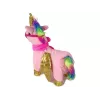LEAN TOYS Mascotte interactief paard roze gouden vleugels muziek