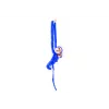 LEAN TOYS mascotte pluchen aap met baby, blauw 90 cm