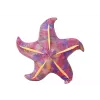 LEAN TOYS mascotte pluchen zeester paars kussen 20 cm