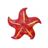 LEAN TOYS Mascotte Pluchen Zeester Rood Kussen 45 cm