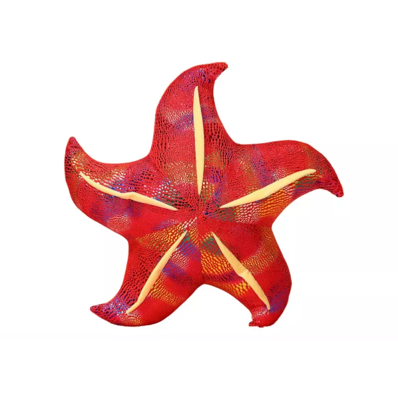 LEAN TOYS Mascotte Pluchen Zeester Rood Kussen 45 cm