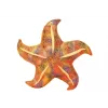 LEAN TOYS mascotte pluche zeester geel kussen 20 cm