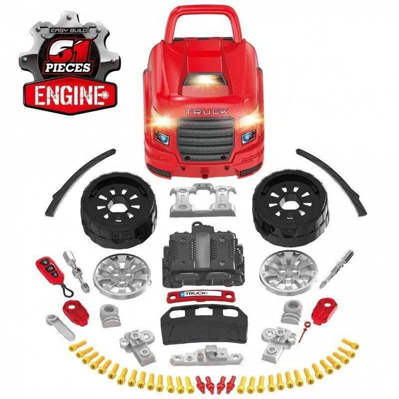 LEAN TOYS mechanica set, vrachtwagen om te demonteren, gereedschap