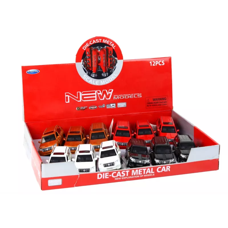 LEAN TOYS metalen auto 12 cm geluidseffecten licht verschillende kleuren