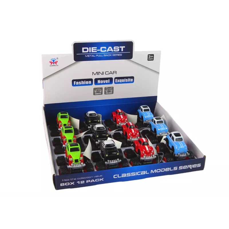 LEAN TOYS metalen auto grote wielen verschillende designs HXHG08