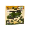 LEAN TOYS militaire helikopter bouwset militairgroen 1000 onderdelen