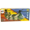 LEAN TOYS militaire helikopter met grote rotorbladen, lichten en geluid moro