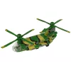 LEAN TOYS militaire helikopter met grote rotorbladen, lichten en geluid moro