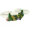 LEAN TOYS militaire helikopter met grote rotorbladen, lichten en geluid moro